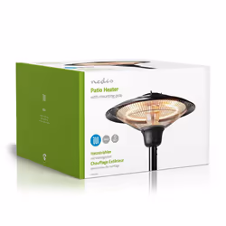 Nedis HTPA15EBK appareil de chauffage Extérieure Noir Chauffage d'appoint électrique halogène - Vue supplémentaire 8