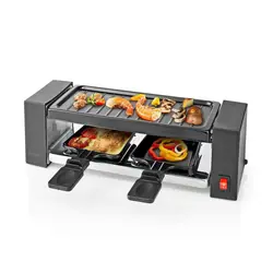 Nedis FCRA210FBK2 raclette 2 personne(s) 400 W Noir