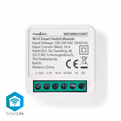 Nedis WIFIWMS10WT, Avec fil &sans fil, Wi-Fi, Blanc, 2412 - 247 MHz, Plastique, Secteur