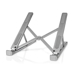Nedis NBSTND100SI Support de livres Supports de Laptop Aluminium 43,2 cm (17")