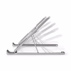 Nedis NBSTND100SI Support de livres Supports de Laptop Aluminium 43,2 cm (17")