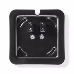Nedis SPMT5760BK support de haut-parleurs Sol Acrylonitrile-Butadiène-Styrène (ABS), Acier Noir