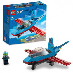 LEGO 60323 City Great Vehicles LAvion de Voltige, Idees de Cadeau Jouet pour Enfants des 5 Ans avec Minifigure Pilote
