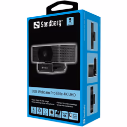 Sandberg 134-28 webcam 8,3 MP 3840 x 2160 pixels USB 2.0 Noir - Vue supplémentaire 5