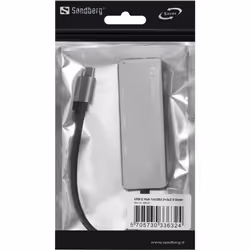Concentrateur USB-C 3.2 Gen 1 5000Mbit/s Gris - Hub 7 Ports Sandberg - Vue supplémentaire 2