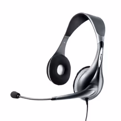 Jabra UC VOICE 150 duo, Avec fil, Bureau/Centre d'appels, Casque, Gris
