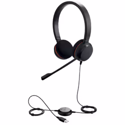 Jabra Evolve 20 MS Stereo Casque Avec fil Arceau Bureau/Centre d'appels USB Type-A Noir (4999-823-109)