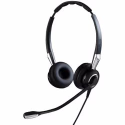 Casque PC Bureau Jabra Biz 2400 II USB Duo Noir Argent - Haut-parleur avec fil pour centre d'appels