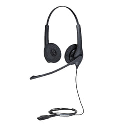 Jabra Biz 1500 Duo QD Casque Avec fil Arceau Bureau/Centre d'appels Noir (1519-0154)