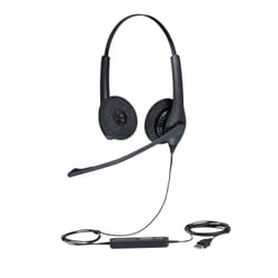 Jabra Biz 1500 Duo USB Casque Avec fil Arceau Bureau/Centre d'appels USB Type-A Noir (1559-0159)