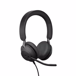Casque Bluetooth MS Stereo avec fil pour bureau - Jabra Evolve2 40 Noir