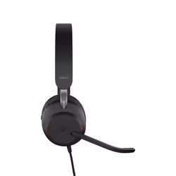 Casque Bluetooth MS Stereo avec fil pour bureau - Jabra Evolve2 40 Noir - Vue supplémentaire 4