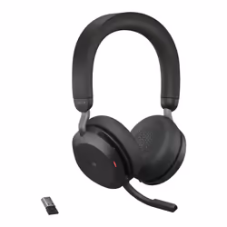 Casque sans fil Jabra Evolve2 75 - Bureau et centre d'appels - 20h autonomie - Noir