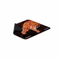 Steelseries QcK+ Limited Howl Edition, Noir, Rouge, Jaune, Image, Caoutchouc, Tapis de souris de jeu