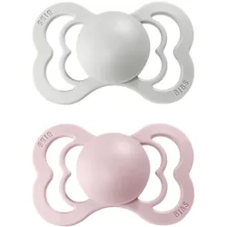 BIBS Supreme Natural Rubber Size 2: 6+ months Haze / Blossom 2 pcs