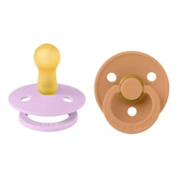 Bibs Colour Round Chupeta Violet Sky Pumpkin +6M 2 Unidades