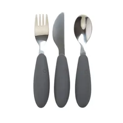 BIBS SET DE COUVERTS 3 PIECES IRON 12M