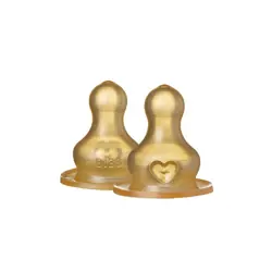 Bibs 4010.8404 tétine de biberon Latex Rond Débit moyen