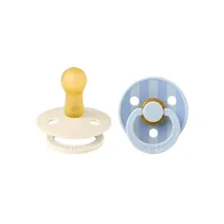 BIBS Sucette Colour Natural Rubber Dusty Blue 6M