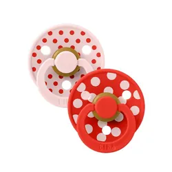 BIBS 02 SUCETTES COLOUR NATURAL RUBBER BLOSSOM CANDY APPLE SIZE 2 6M