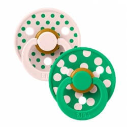 BIBS 02 SUCETTES COLOUR NATURAL PETAL CACTUS SIZE 2 6M