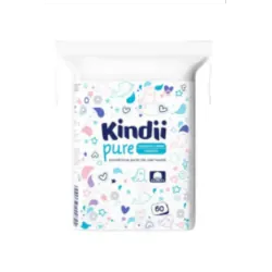 CLEANIC KINDII COTONS RECTANGULAIRES POUR BEBE 60 PIECES
