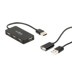 MaXlife OEM0002311 hub & concentrateur USB 2.0 480 Mbit/s Noir
