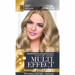 JOANNA MULTI EFFECT INSTANT COLOR SHAMPOO 02 - PEARL BLONDE te permettra d'obtenir rapidement une fabuleuse nuance blonde de ...