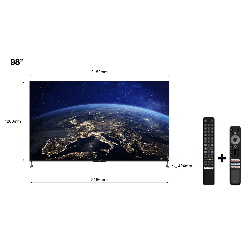 TCL C73 Series C735 2,49 m (98") 4K Ultra HD Smart TV Wifi Noir