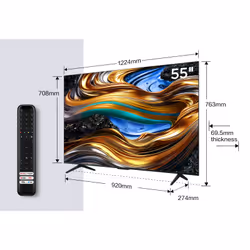 TCL P75 55P755 TV 139,7 cm (55") 4K Ultra HD Smart TV Wifi Titane