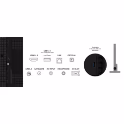 TCL C65 98C655 TV 2,49 m (98") 4K Ultra HD Smart TV Wifi Titane 450 cd/m² - Vue supplémentaire 3