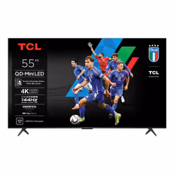 TV TCL 55" Smart TV 4K UHD MINI LED - Noir