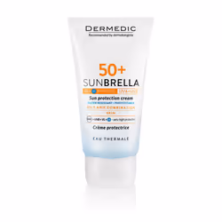 La crème solaire Dermedic Sunbrella offre à la peau une protection élevée contre les rayons UVA et UVB et n’obstrue par les p ...
