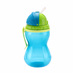 Présentation:
– La partie mobile du dessus de la vis permet de cacher la paille lorsque l’enfant ne boit pas dans la tasse.
– ...
