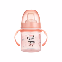 CANPOL BABIES Tasse 120ML Exotic Animals Rose - 35/207, tasse d’apprentissage Canpol babies EasyStart collection Exotic Anima ...