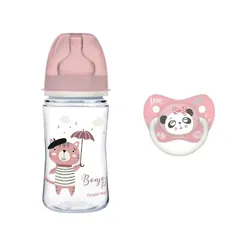 Canpol Set Easy Start Rose Biberon 240ml+Suce Ortho 164