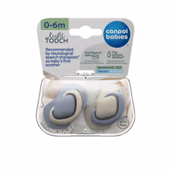 Sucette fabriquée en silicone sûr et 100 % hypoallergénique, elle est durable et résistante à la déformation.