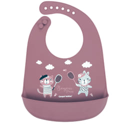 CANPOL BABIES BAVOIR SILICONE AVEC POCHE BONJOR PARIS