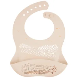 Canpol Bavoir en Silicone pour Bébé avec Poche 51/030 Creme