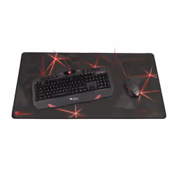 GENESIS Carbon 500 Maxi Flash Tapis de souris de jeu Noir, Rouge