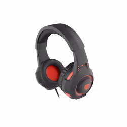 GENESIS Radon 200 Casque Avec fil Arceau Jouer USB Type-A Noir, Rouge