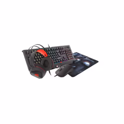 GENESIS COBALT 330 RGB, Avec fil, USB, Clavier à membrane, QWERTY, LED RGB, Noir