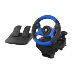 GENESIS SEABORG 350 Noir, Bleu USB Volant + pédales Nintendo Switch, PC, PlayStation 4, Playstation 3, Xbox 360, Xbox One