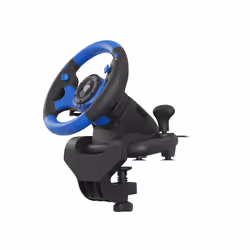GENESIS SEABORG 350 Noir, Bleu USB Volant + pédales Nintendo Switch, PC, PlayStation 4, Playstation 3, Xbox 360, Xbox One
