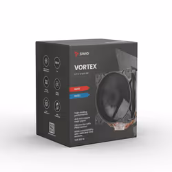 Savio CPU Cooler VORTEX Processeur Refroidisseur d'air Noir - Vue supplémentaire 11