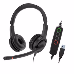 Axtel Voice UC28 duo NC Casque Arceau USB Type-A Noir