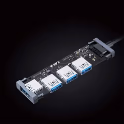 AUKEY CB-H36 hub & concentrateur USB 2.0 5000 Mbit/s Argent - Vue supplémentaire 3