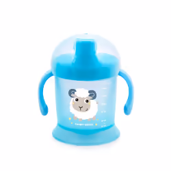 La tasse a une valve anti-fuite unique qui permet à l’enfant de boire indépendamment sans renverser.