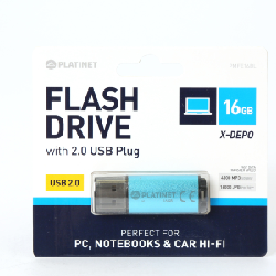 Platinet PMFE16BL lecteur USB flash 16 Go USB Type-A 2.0 Bleu