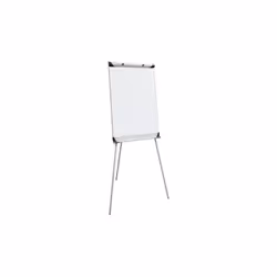 Tableau magnétique sur trepied - Dimensions: 100 x 70 cm - Hauteur réglable jusqu'à 186 cm - Repose-stylos sur toute la longu ...